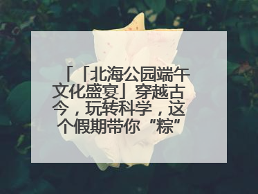 「北海公园端午文化盛宴」穿越古今，玩转科学，这个假期带你“粽”享欢乐！