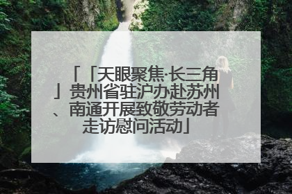 「天眼聚焦·长三角」贵州省驻沪办赴苏州、南通开展致敬劳动者走访慰问活动