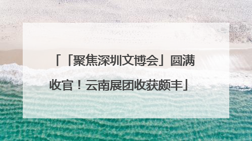 「聚焦深圳文博会」圆满收官！云南展团收获颇丰