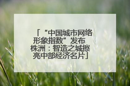 “中国城市网络形象指数”发布 株洲：智造之城擦亮中部经济名片