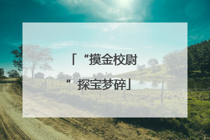 “摸金校尉”探宝梦碎