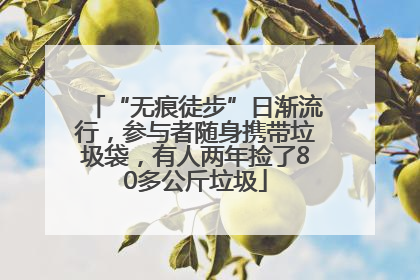 “无痕徒步”日渐流行，参与者随身携带垃圾袋，有人两年捡了80多公斤垃圾