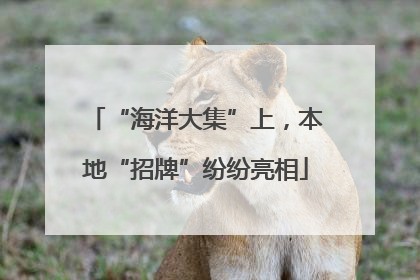 “海洋大集”上，本地“招牌”纷纷亮相