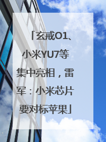 玄戒O1、小米YU7等集中亮相，雷军：小米芯片要对标苹果