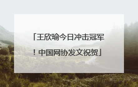 王欣瑜今日冲击冠军！中国网协发文祝贺