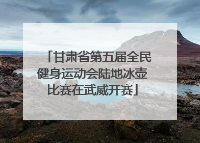 甘肃省第五届全民健身运动会陆地冰壶比赛在武威开赛