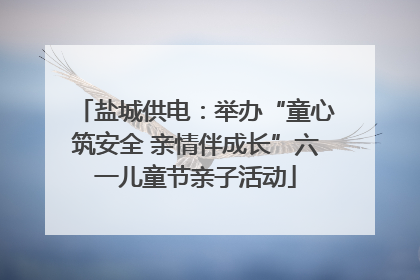 盐城供电：举办“童心筑安全 亲情伴成长”六一儿童节亲子活动