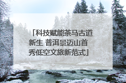 科技赋能茶马古道新生 普洱景迈山首秀低空文旅新范式