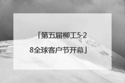 第五届柳工5·28全球客户节开幕