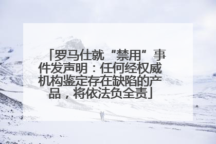 罗马仕就“禁用”事件发声明：任何经权威机构鉴定存在缺陷的产品，将依法负全责