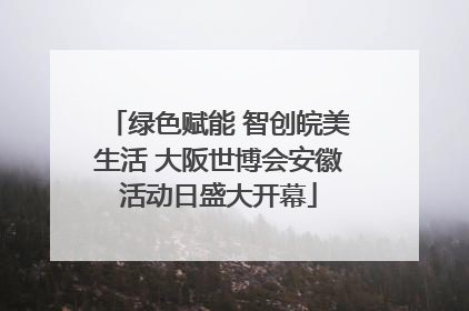 绿色赋能 智创皖美生活 大阪世博会安徽活动日盛大开幕