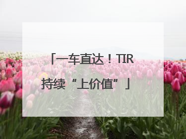 一车直达！TIR持续“上价值”