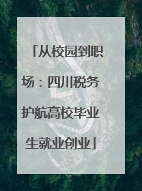 从校园到职场：四川税务护航高校毕业生就业创业