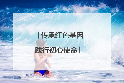 传承红色基因 践行初心使命