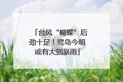 台风“蝴蝶”后劲十足！鹭岛今明或有大到暴雨