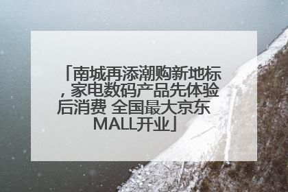 南城再添潮购新地标，家电数码产品先体验后消费 全国最大京东MALL开业
