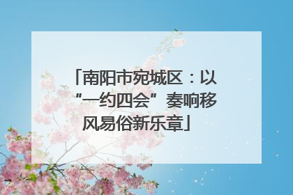 南阳市宛城区：以“一约四会”奏响移风易俗新乐章