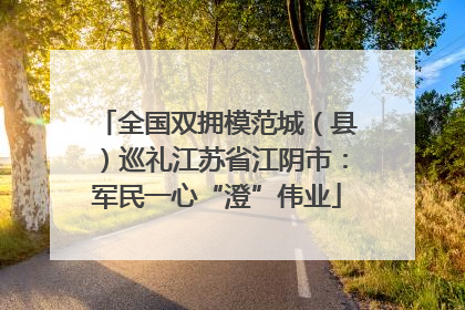 全国双拥模范城（县）巡礼江苏省江阴市：军民一心“澄”伟业