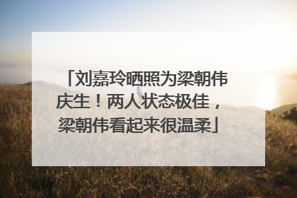 刘嘉玲晒照为梁朝伟庆生！两人状态极佳，梁朝伟看起来很温柔