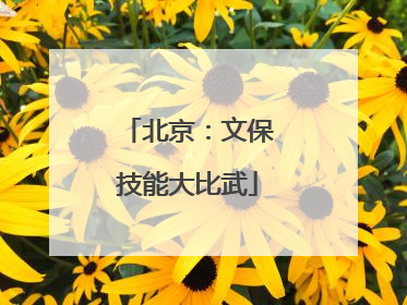 北京：文保技能大比武