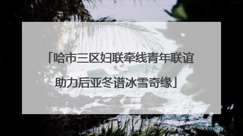 哈市三区妇联牵线青年联谊 助力后亚冬谱冰雪奇缘