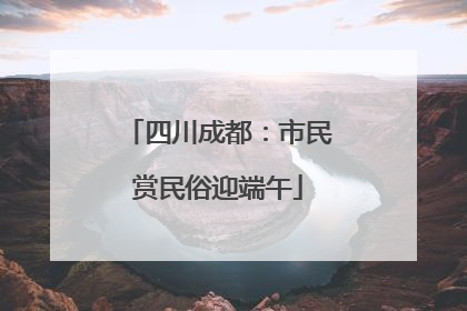 四川成都：市民赏民俗迎端午