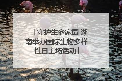 守护生命家园 湖南举办国际生物多样性日主场活动