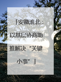 安徽淮北：以基层协商助推解决“关键小事”