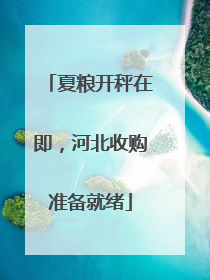 夏粮开秤在即，河北收购准备就绪