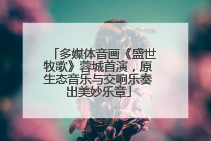 多媒体音画《盛世牧歌》蓉城首演，原生态音乐与交响乐奏出美妙乐章