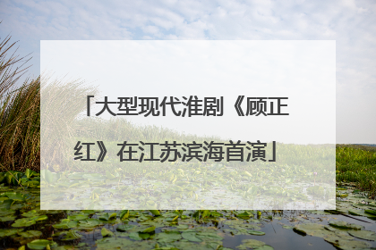 大型现代淮剧《顾正红》在江苏滨海首演