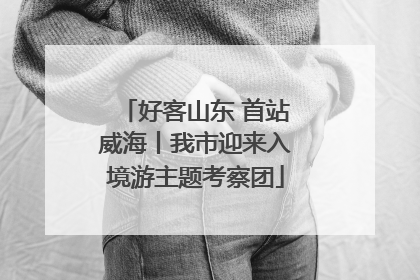 好客山东 首站威海丨我市迎来入境游主题考察团