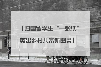 归国留学生“一张纸”剪出乡村共富新图景