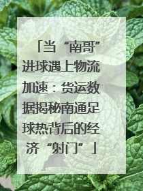 当“南哥”进球遇上物流加速：货运数据揭秘南通足球热背后的经济“射门”