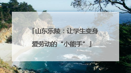 山东乐陵：让学生变身爱劳动的“小能手”