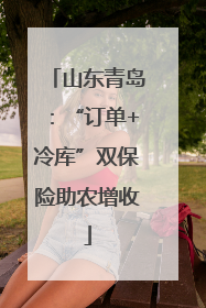山东青岛：“订单+冷库”双保险助农增收