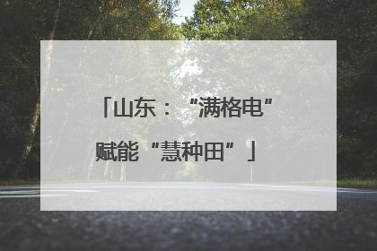 山东：“满格电”赋能“慧种田”