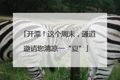 开漂！这个周末，通道邀请您清凉一“夏”