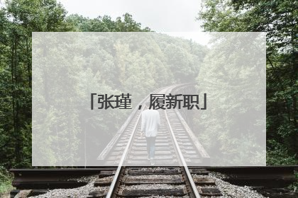 张瑾，履新职
