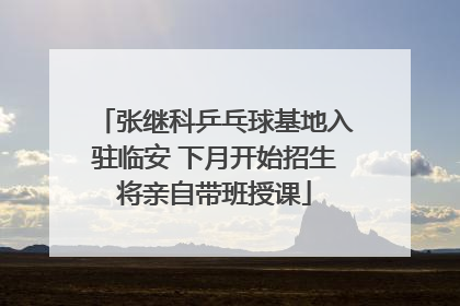 张继科乒乓球基地入驻临安 下月开始招生将亲自带班授课
