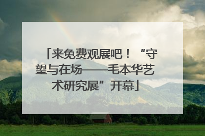来免费观展吧！“守望与在场——毛本华艺术研究展”开幕