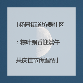 杨园街道纺器社区：粽叶飘香迎端午 共庆佳节传温情