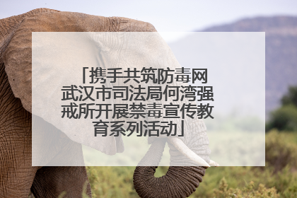 携手共筑防毒网 武汉市司法局何湾强戒所开展禁毒宣传教育系列活动