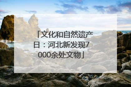 文化和自然遗产日：河北新发现7000余处文物