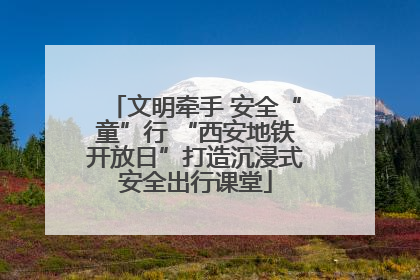 文明牵手 安全“童”行 “西安地铁开放日”打造沉浸式安全出行课堂