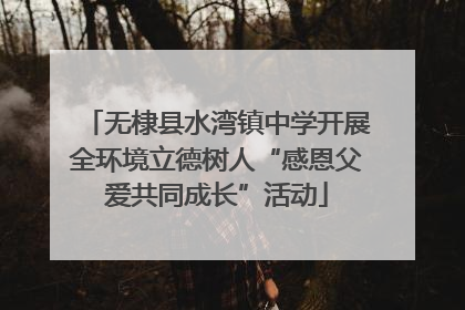 无棣县水湾镇中学开展全环境立德树人“感恩父爱共同成长”活动