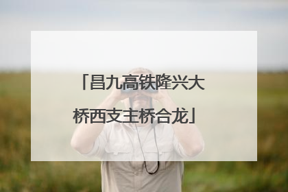 昌九高铁隆兴大桥西支主桥合龙