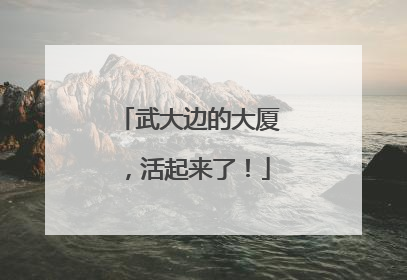 武大边的大厦，活起来了！