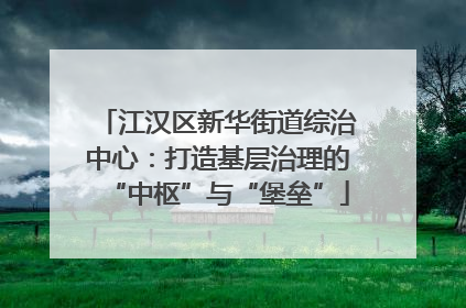 江汉区新华街道综治中心：打造基层治理的“中枢”与“堡垒”