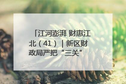 江河澎湃 财惠江北（41）｜新区财政局严把“三关” 绘就“良田美景”